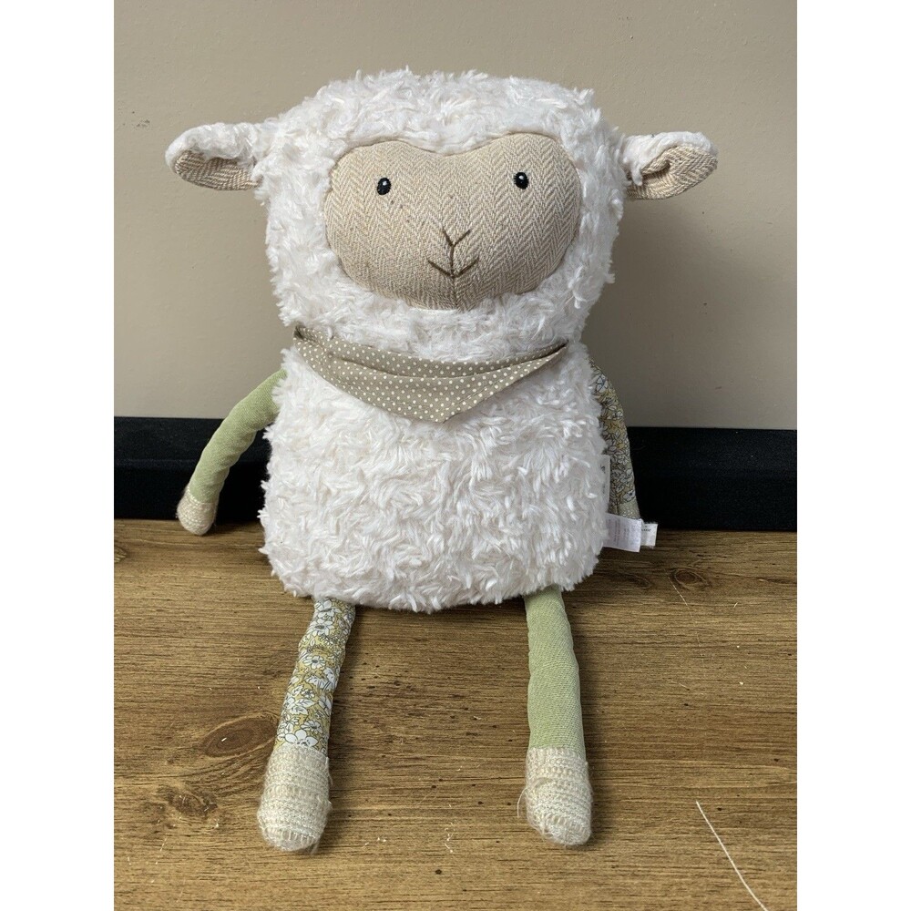 Pier 1 Imports Juniper Sheep Lamb Ivory Plush Pillow Stuffed Animal